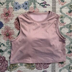 Dusty Mauve Lux Lounge Sleeveless Crop Top Brami Klassy Network